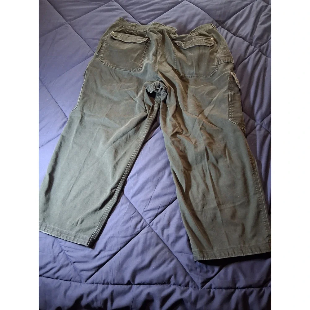 Duluth Trading Co Flex Fire Hose Cargo Pants Mens 40x30 Black Work Trousers